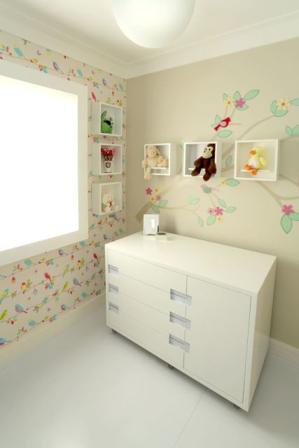 quarto de bebê decoração passarinhos