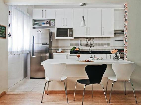 Fotos de cozinhas clean decoradas com enfeites simples