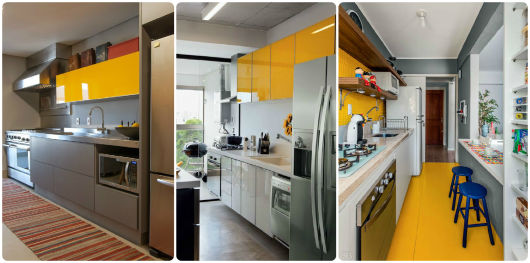 amarelo na cozinha