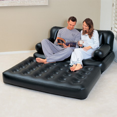 sofá cama inflável