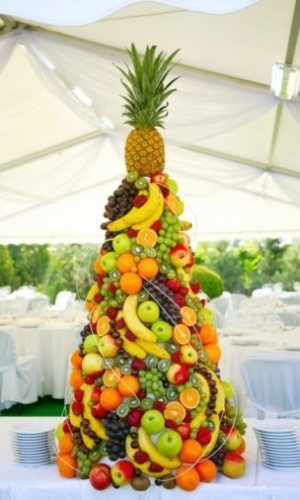 torre de frutas