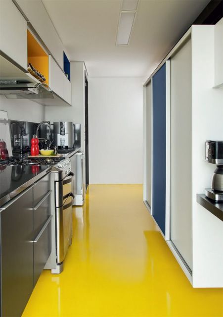 piso amarelo