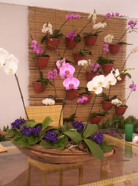 decoração com orquídeas