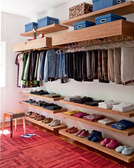 closet com tapete