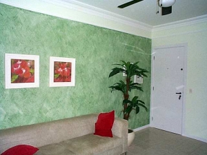 parede verde