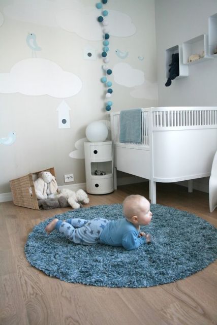 quarto de bebê moderno meninos