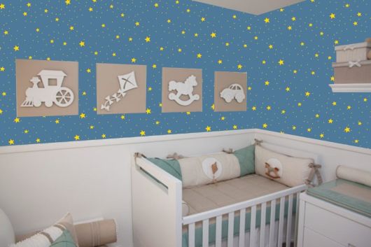Papel de parede para quarto de bebê pequeno príncipe