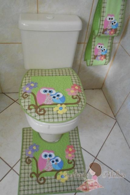 kit banheiro coruja