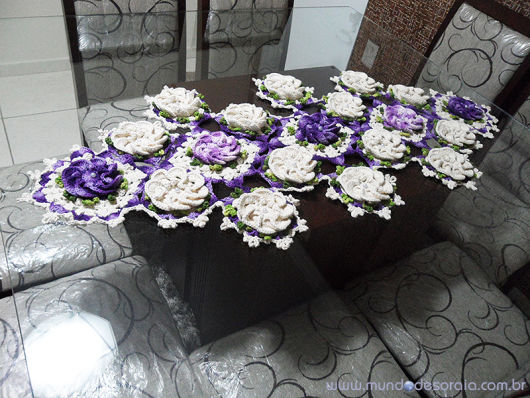 flores decoradas com pérolas