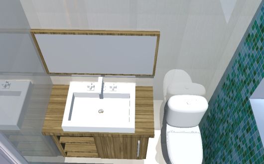 projeto banheiro pequeno