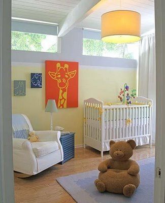 quarto de bebê amarelo com azul cor pastel