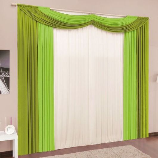 cortinas para sala com bandô