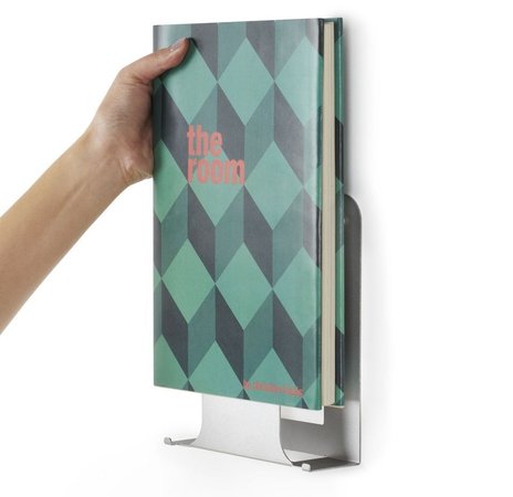 prateleira invisível livros vertical
