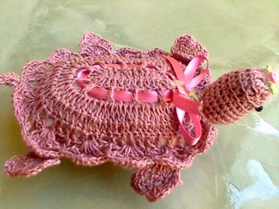 sabonetes decorados crochê tartaruga