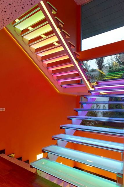 escada colorida