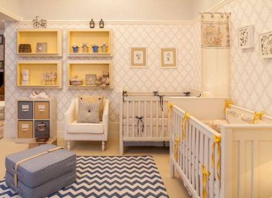 decoração moderna quarto de bebê