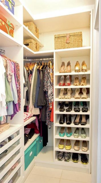 Como fazer um closet no quarto de casal pequeno Quarto De Casal Com Closet 25 Modelos Fotos E Projetos