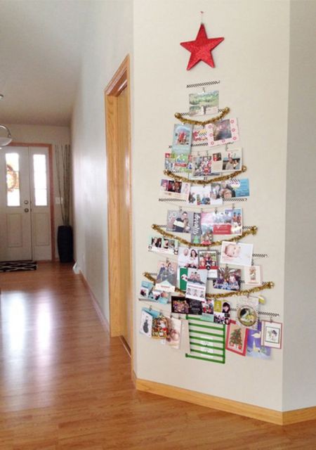 árvore de Natal na parede 