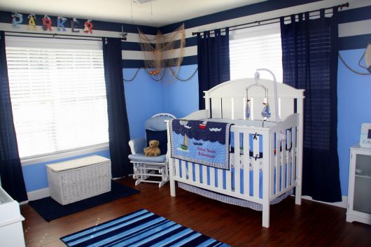 fotos de quarto de bebê marinheiro