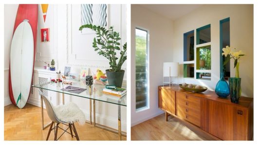 Móveis modernos na decoração.