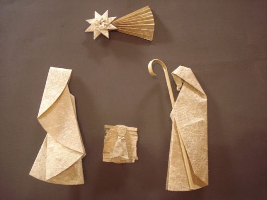 presépio de origami
