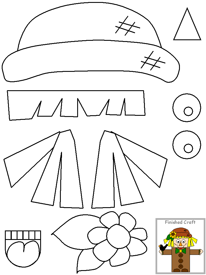 Espantalho de EVA: 60 Ideias e Moldes Divertidos Para Imprimir Grátis!