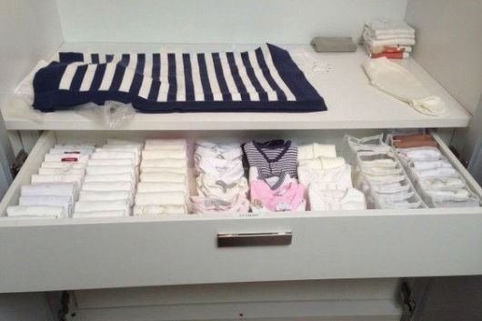 como organizar guarda-roupa  bebê