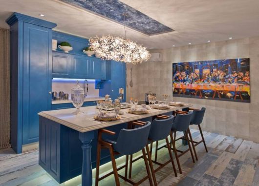cozinha azul