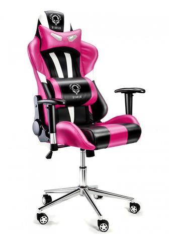 Cadeira rosa para gamer.
