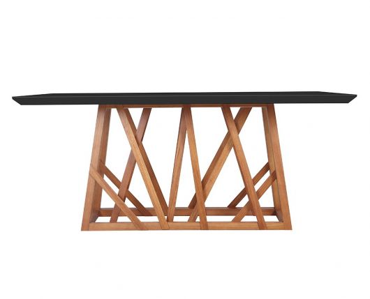 base para mesa com detalhes geométricos