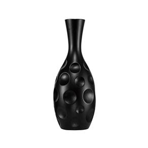 vaso de planta preto com bolinhas 3d.