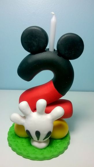 Vela de biscuit Mickey com orelhas