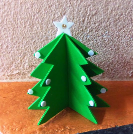 Árvore de Natal de EVA decorativa para lembrancinha