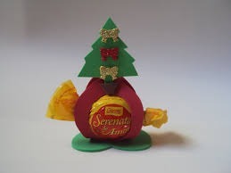Árvore de Natal de EVA porta bombom para lembrancinha