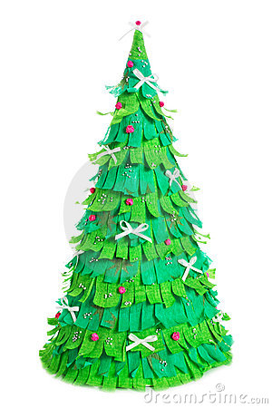 Árvore de Natal de EVA grande com lacinhos