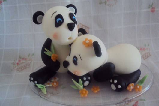 Ursinho de biscuit panda