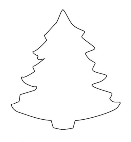 Árvore de Natal de EVA molde para imprimir