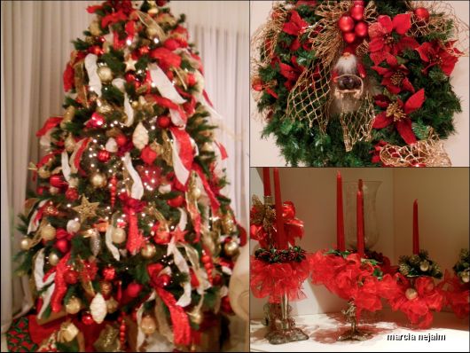 Árvore de Natal com Laços: 50 modelos lindos para essa data especial!