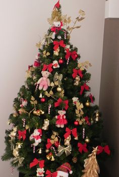 Árvore de Natal com Laços: 50 modelos lindos para essa data especial!