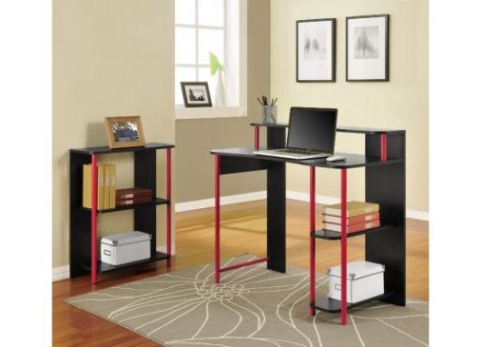 mesa com estante para escritorios