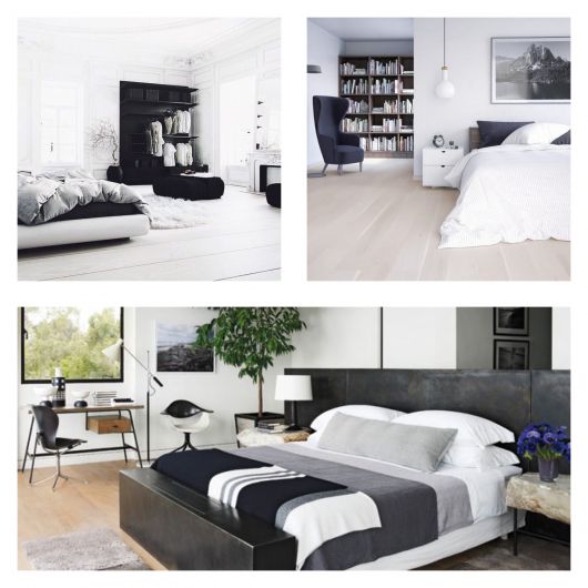70 ideias impecáveis de quarto preto e branco para inspirar você!