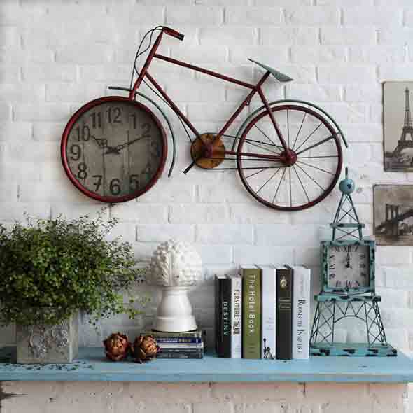 Estilo bicicleta antiga, perfeito para dar um plus na decoração da sala