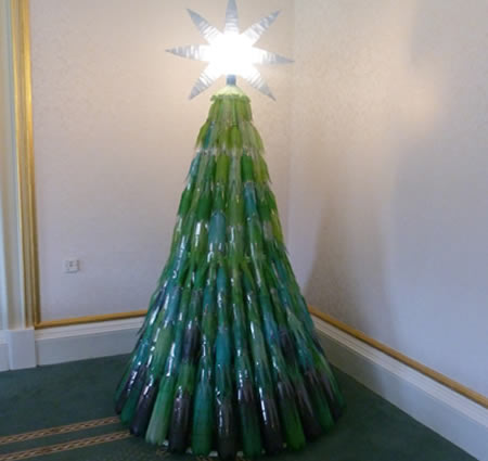 Árvore de Natal de garrafa pet