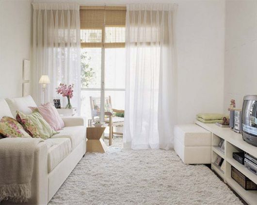 Cortina elegante ideal para sala clean