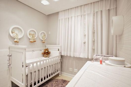 Finalize o quarto de seu bebê co uma cortina branca