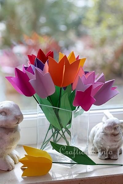 Dobradura de flor: Tulipa lilás