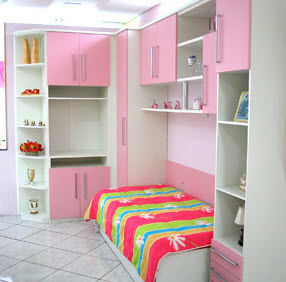 quarto feminino rosa