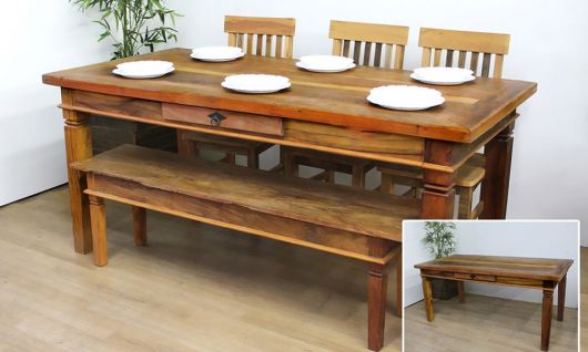 Uma mesa em madeira maciça requer um alto orçamento