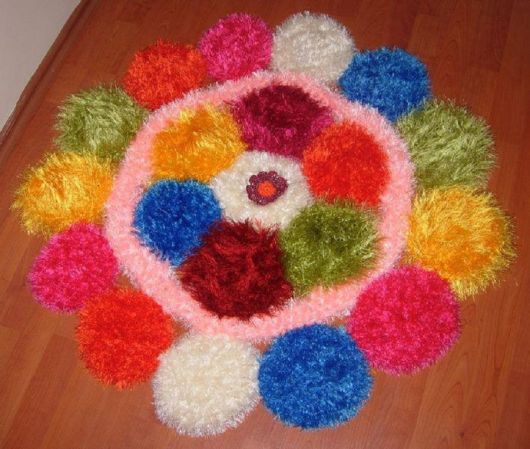 tapete de flor colorido nas cores