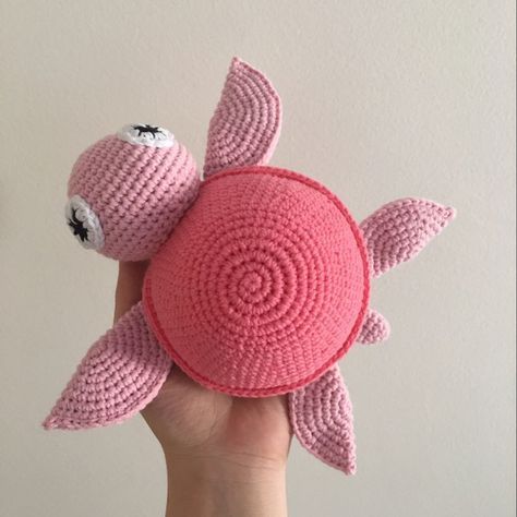 Amigurumi: Tartaruga pink